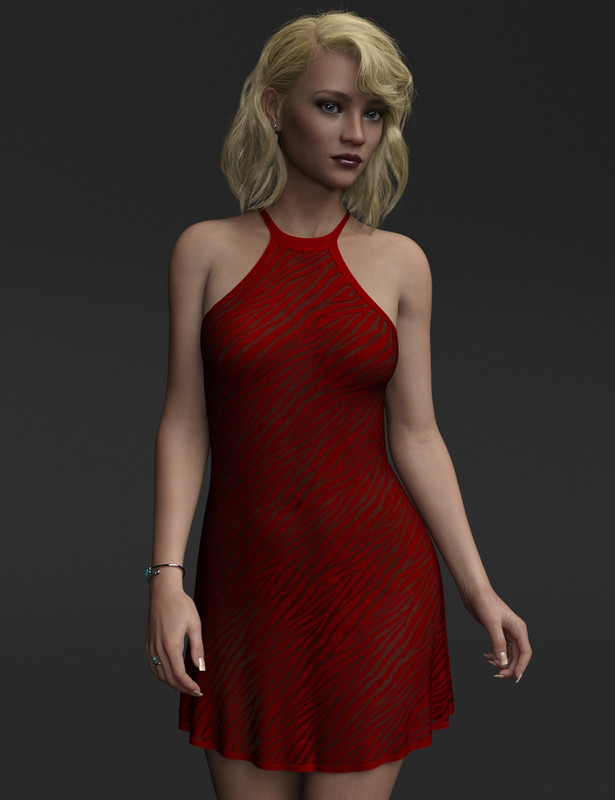 Diverse for dForce Halter Dress for Genesis 9 and 8 Females