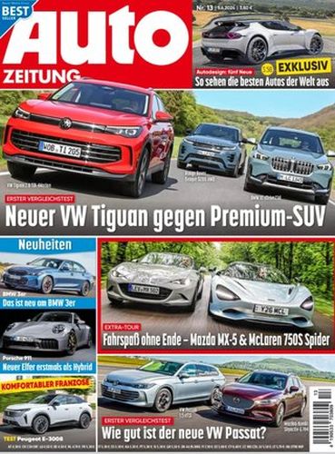 Cover: Auto Zeitung Magazin No 13 vom 05  Juni 2024