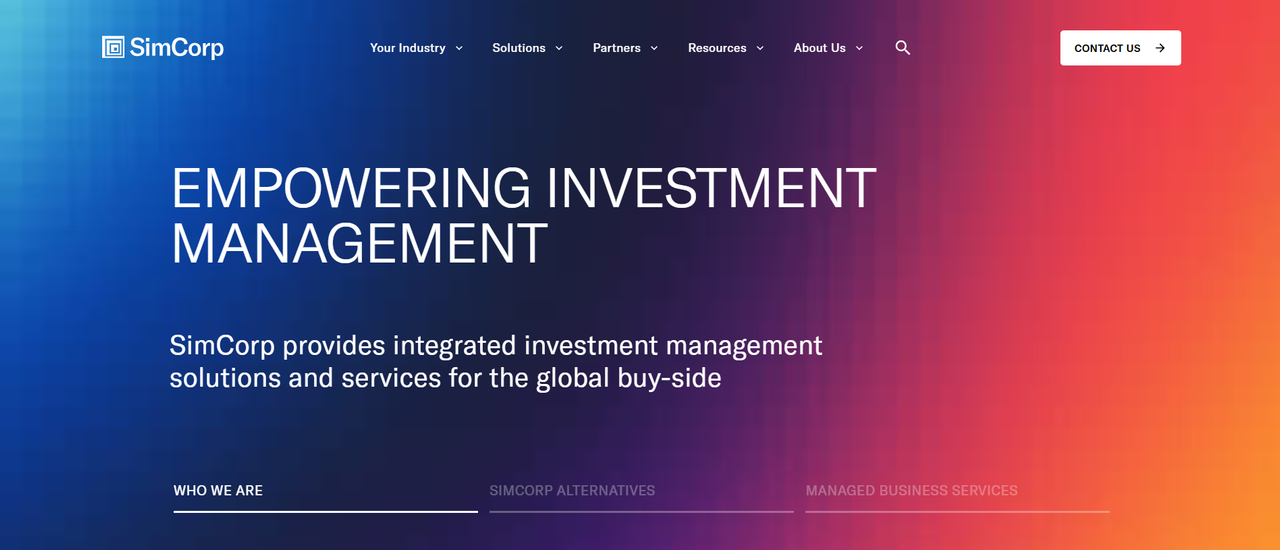 R Consulting Service SimCorp