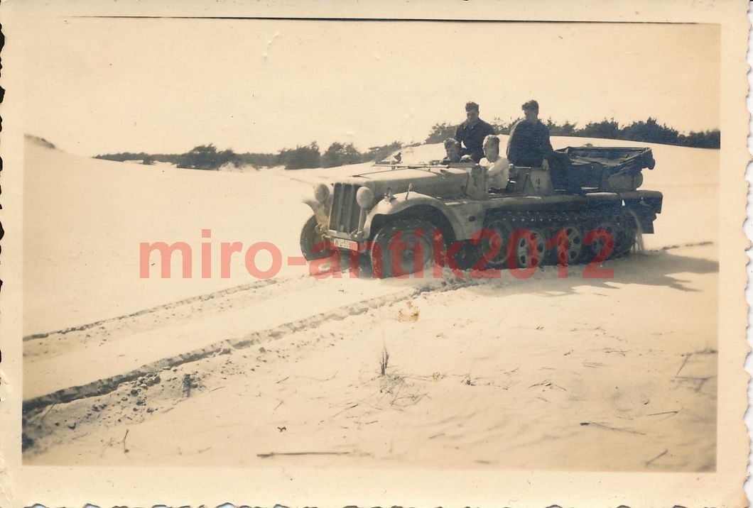 Foto, Wehrmacht, Halbkette auf einem Truppenübun