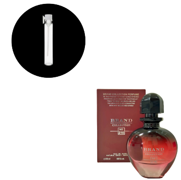 AMOSTRA BRAND COLLECTION 210 BLACK S FOR HER 1ML - imagem 1