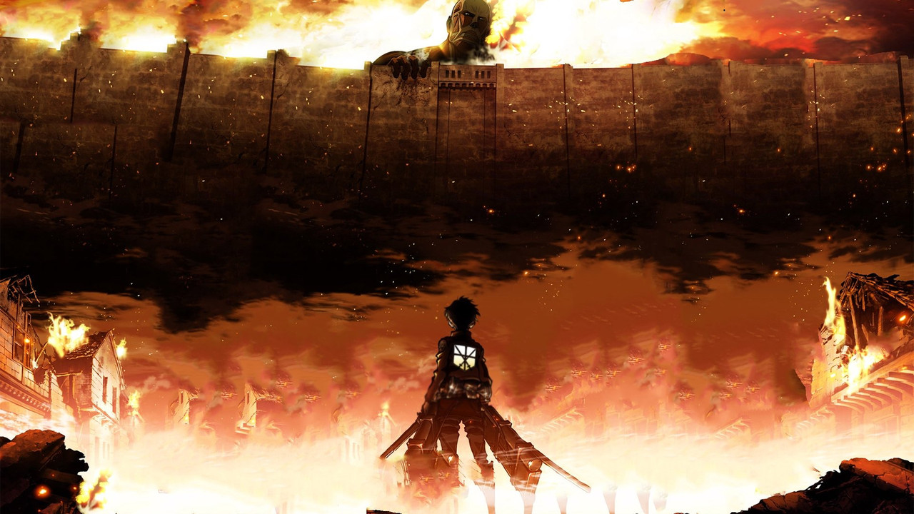 Wallpaper Titan Wall Wallpaper Anime Desktop