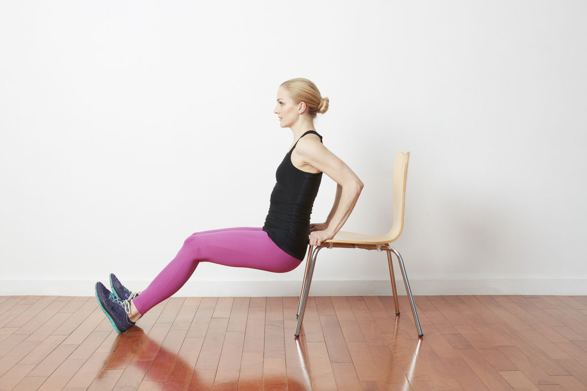 Chair Dips triceps exercise