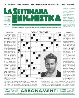 La Settimana Enigmistica N.4838 - 12 Dicembre 2024