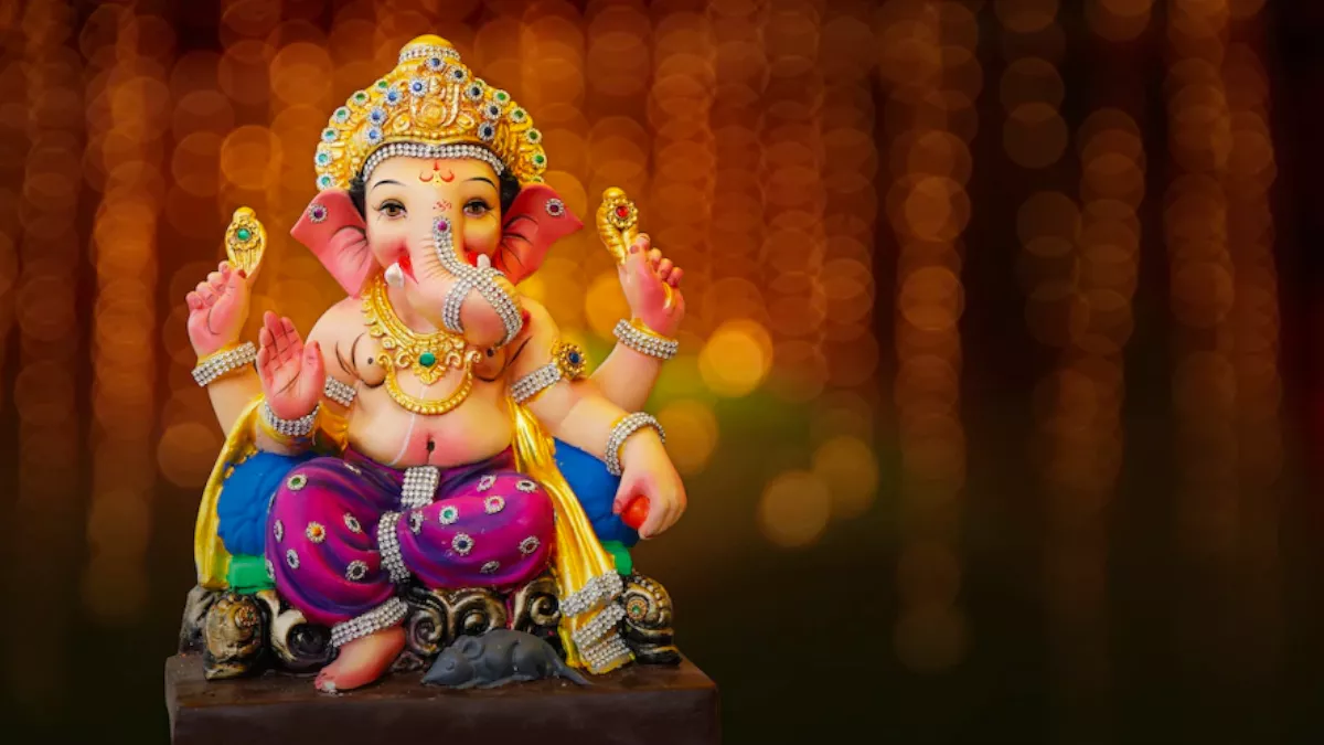 The Icon of Lalbaugcha Raja