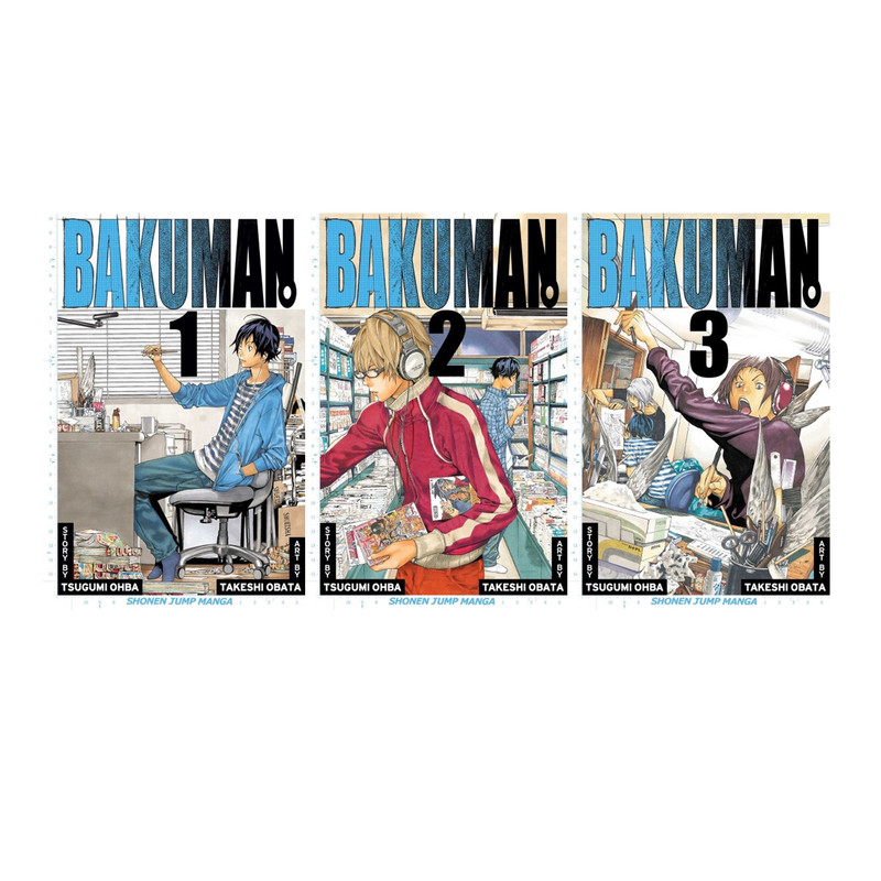 Bakuman English Manga Fantasy Series By Akimi Yoshida Set Of Book Volumes 1 3 Bakuman English Manga Fantasy Series By Akimi Yoshida Set Of Book Volumes 1 3