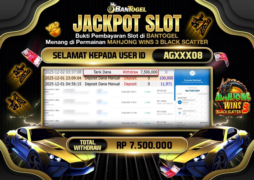 BUKTI JACKPOT LUNAS BANTOGEL