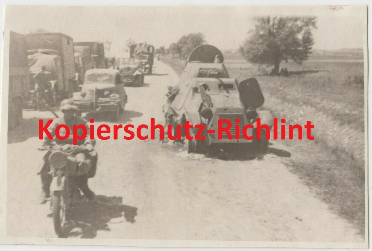Wehrmacht Russland russische Panzer & Spähpanzer - Kradmelder PKW