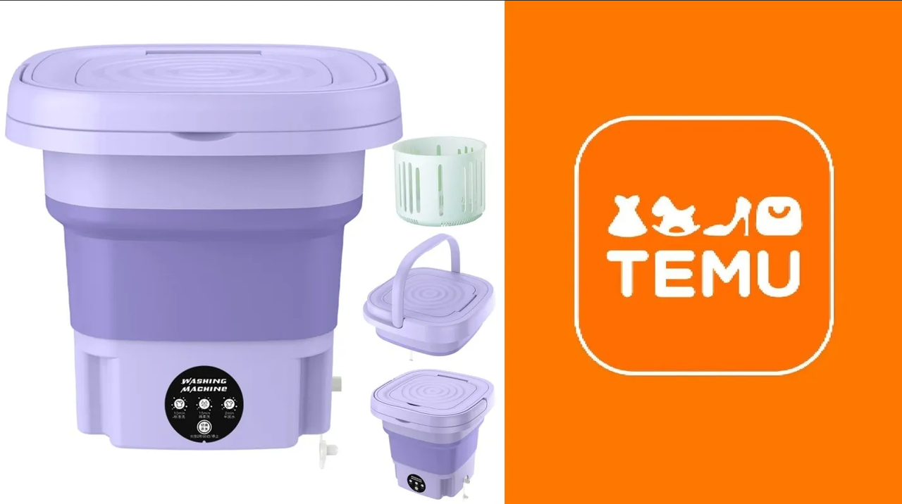 ¿Cómo se usa la mini lavadora portátil de Temu? Precio y guía completa