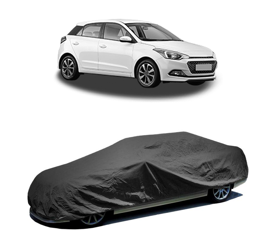 Husa tip prelata auto pentru HYUNDAI i20 II Coupe (GB) 2015 - 2021,culoare negru, material textil impermeabil, rezistanta la intemperii praf UV, CARPASSION Husa Protectie