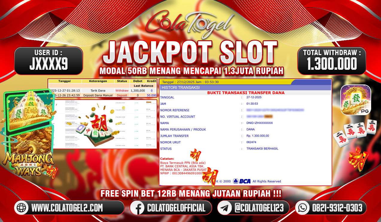 JACKPOT SLOT GACOR!!