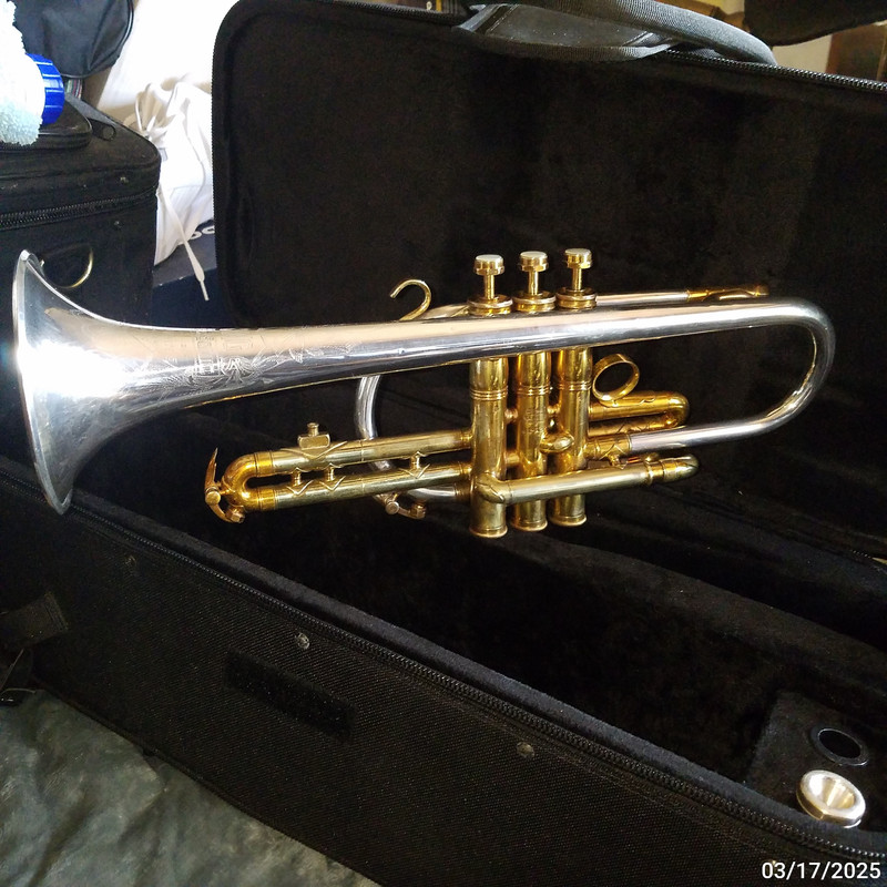 King 1951 Master #2 Silversonic cornet sn 319154 (24)