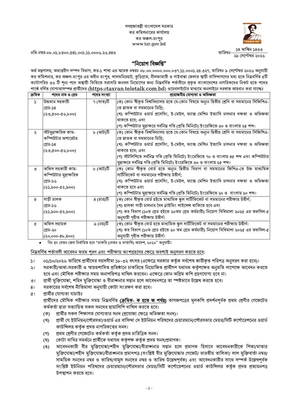 Taxes-Zone-Rangpur-Job-Circular-2026-PDF-1