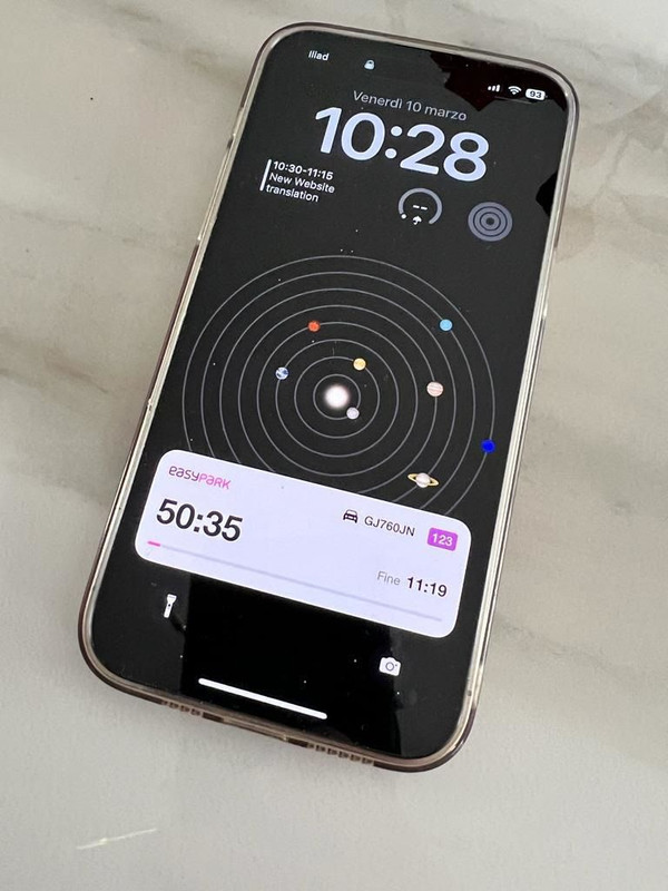 foto easypark parcheggio lookscreen device ios