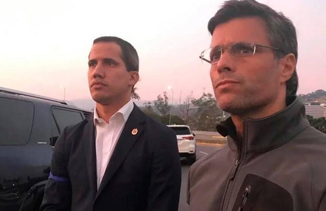 Ladrones Leopoldo López y Juan Guidó