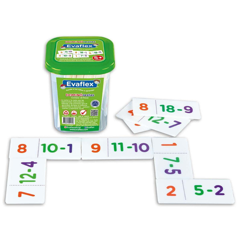 DOMINO/PLASTICO RESTAS C/28