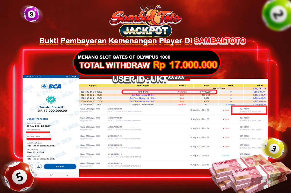 Bukti JP ( 10 Agustus 2024 ) Lunas Rp 17.000.000,-