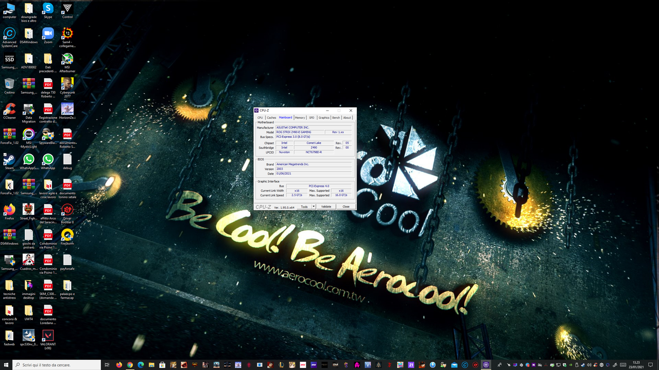 pci-e 4.0 cpu-z 1.95v