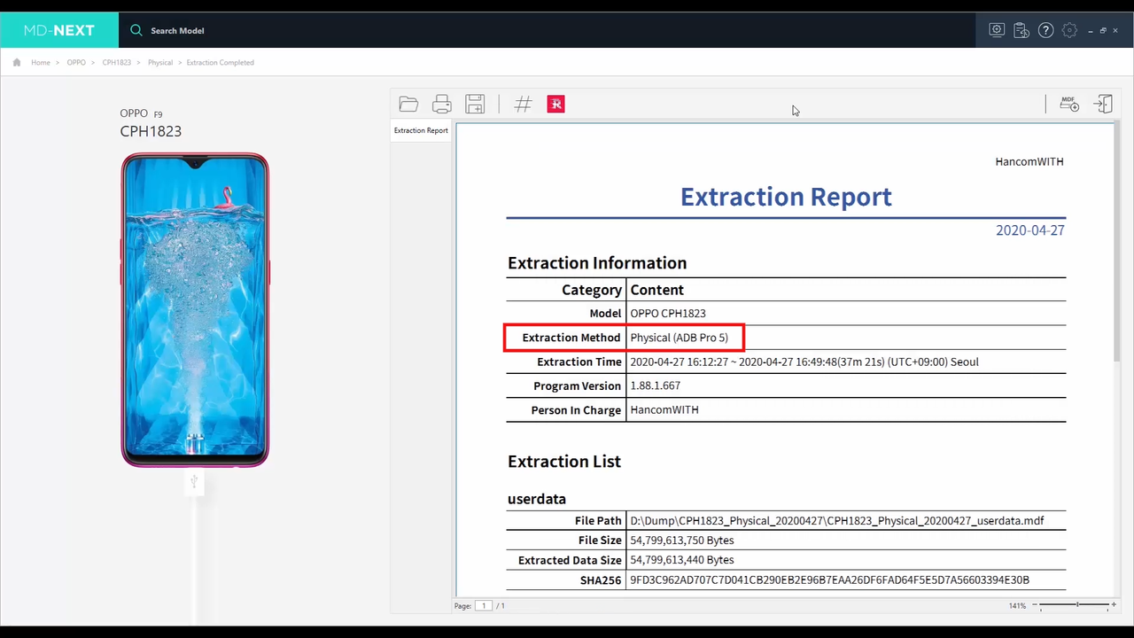 MD-RED Timeline and Filtering Interface