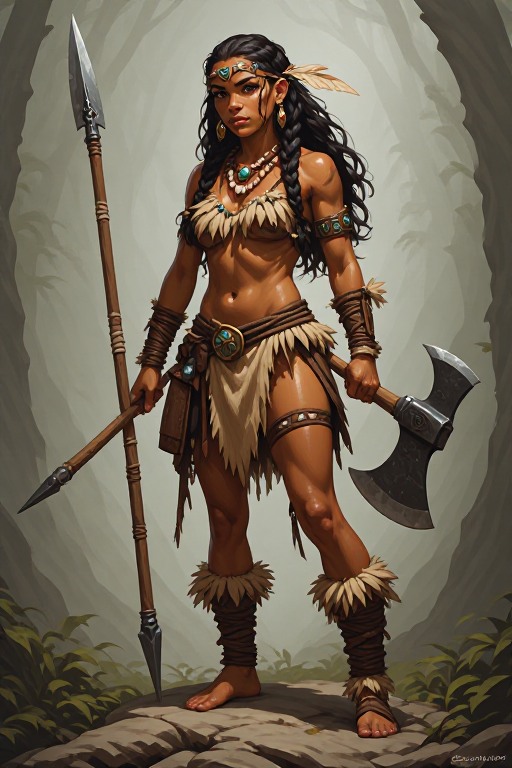 naked-polynesian-girl-warrior-(23)
