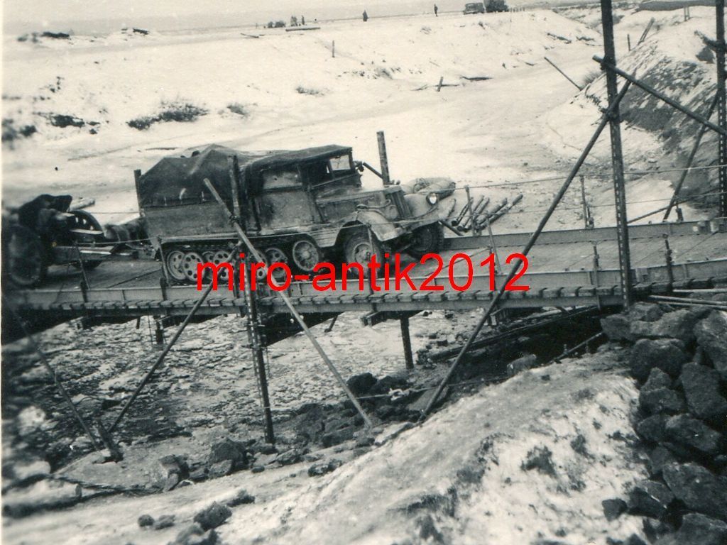 Foto, Wehrmacht, Sdkfz, Halbkette   Geschütz, No