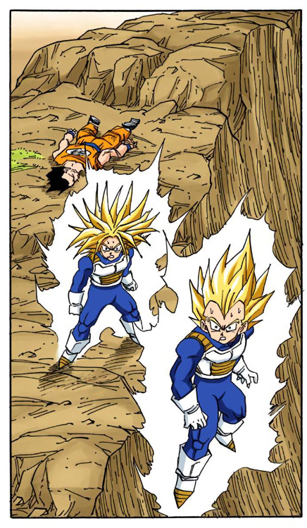 Trunks powers up to fight Perfect Cell 