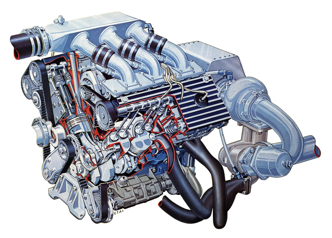 Renault V6 1500 Turbo F1 engine by ETAI