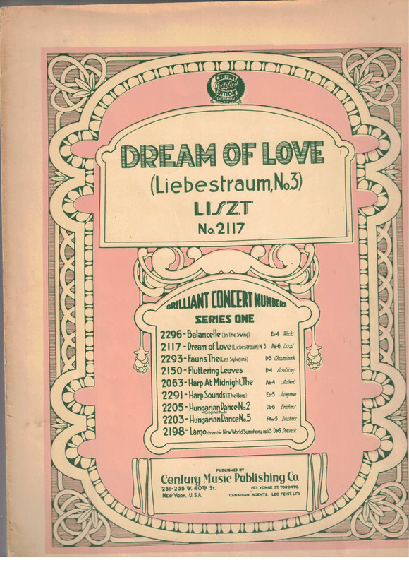 Dream of love (Liebestraum, No. 3