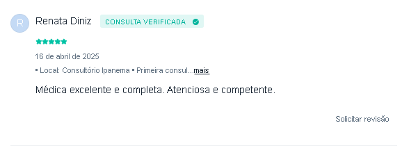 Depoimento de Renata Diniz sobre Dra. Aline Mouta