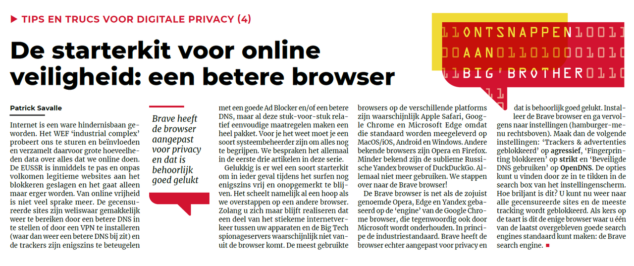 De starterskit voor online veiligheid: een betere browser (AndereKrant)