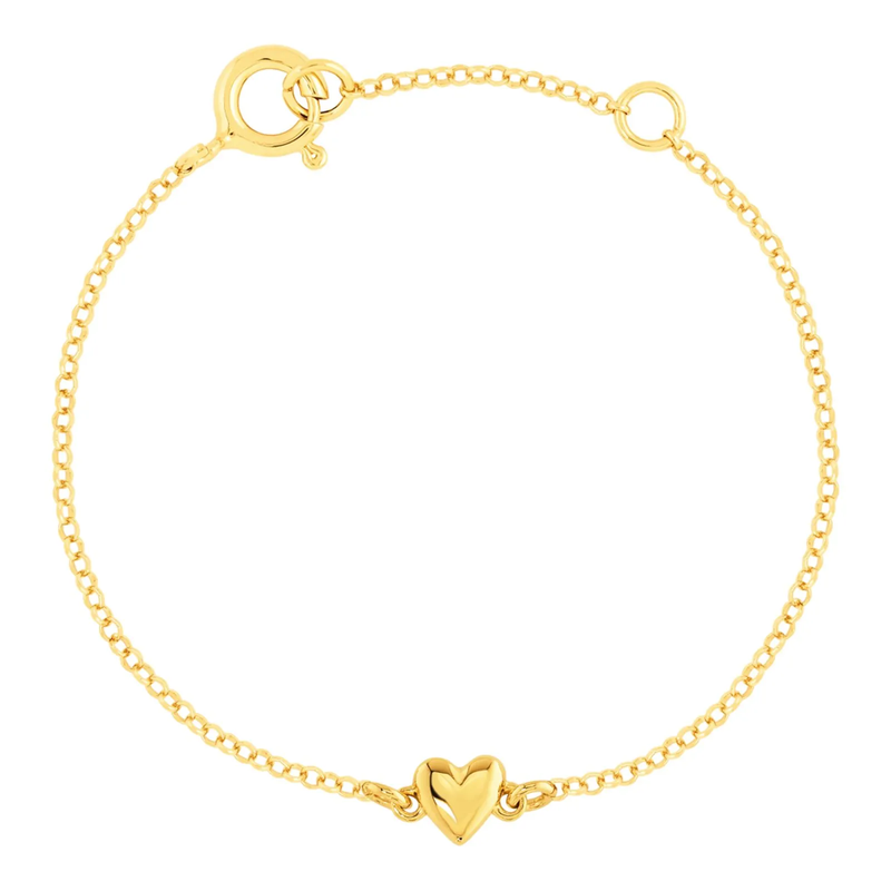 Pulseira Life Petit Coração em Banho de Ouro Amarelo 18k