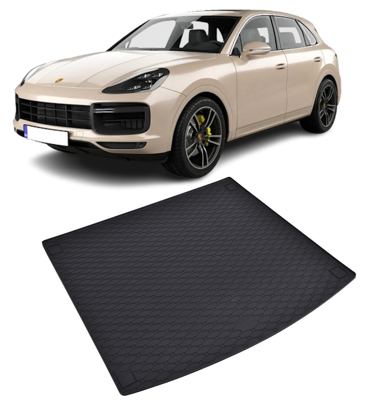 Tavita auto Porsche Cayenne 2018-prezent, protectie portbagaj, Cri-Flo, din cauciuc 100%, compatibil cu autoturismul Porsche Cayenne