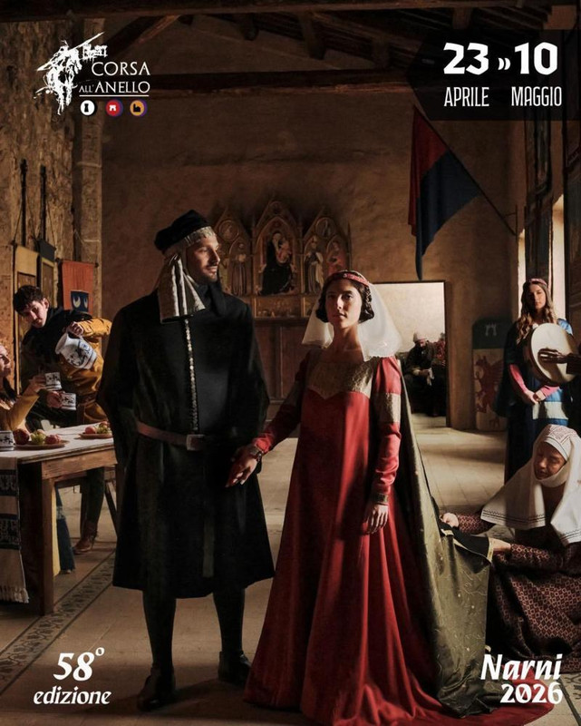 Il 1371 torna a rivivere a Narni dal 23 aprile al 10 maggio con la 58esima edizione della Corsa all’Anello