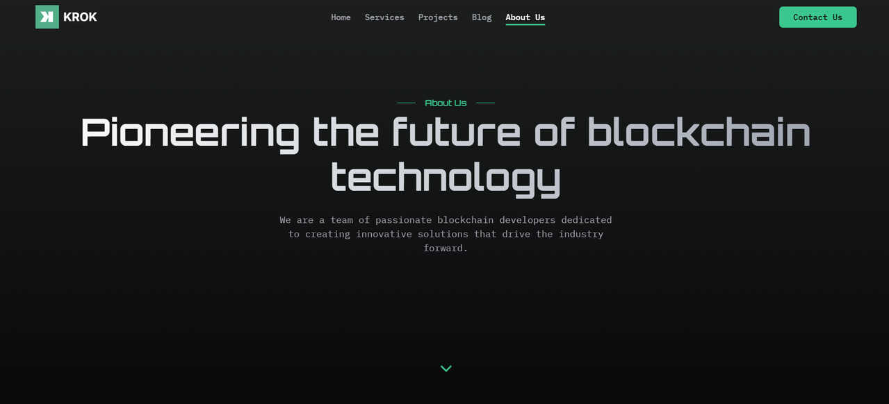 Blockchain Development Service K.R.O.K