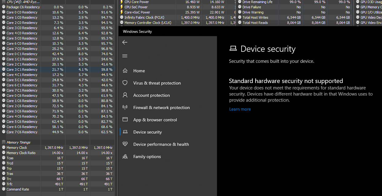 2.Memory Clock without SVM (CSM Enabled)