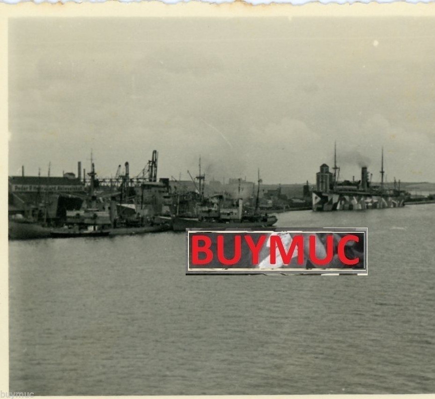 FOTO DÄNEMARK AALBORG HAFEN SCHIFFE TARNUNG