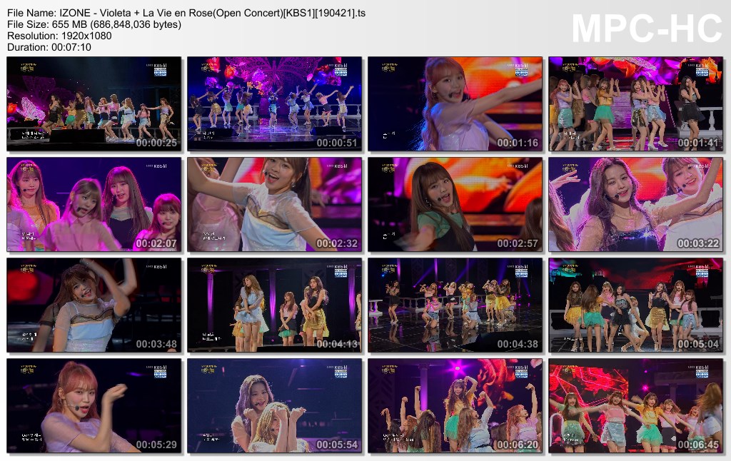 IZONE - Violeta   La Vie en Rose(Open Concert)[KBS1][190421].ts_
