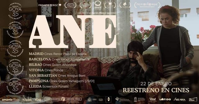 LA PELÍCULA “ANE”, DE DAVID PÉREZ SAÑUDO, VUELVE A LOS CINES TRAS SUS 5 NOMINACIONES A LOS PREMIOS GOYA