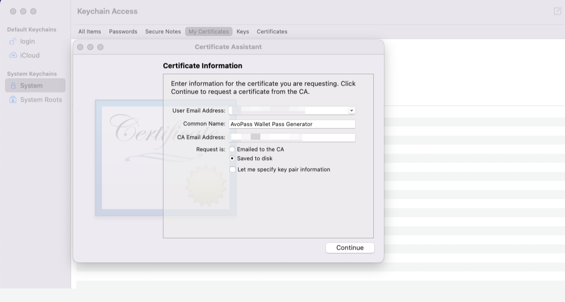 CSR adding information step