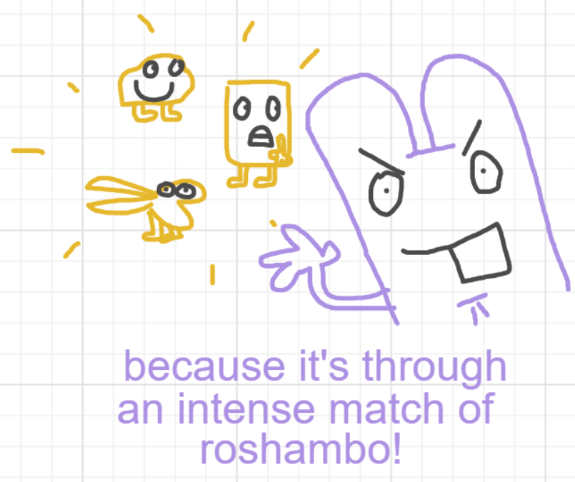 A panel from Ready Oar Knot, episode three of the Board Boards object show by Furretwalk/WalkingFurret.