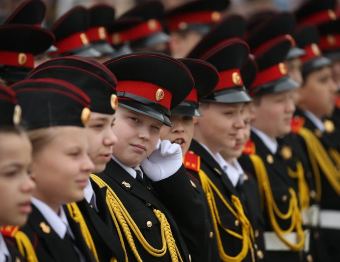 Парад кадетских корпусов в Казани