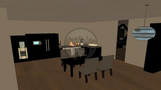 [FLAT] Modern Black & White V 1.0 with balcony (Celo Anastasia) SS-3