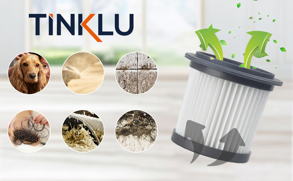Filtru HEPA pentru aspirator vertical fără fir Tinklu, alb