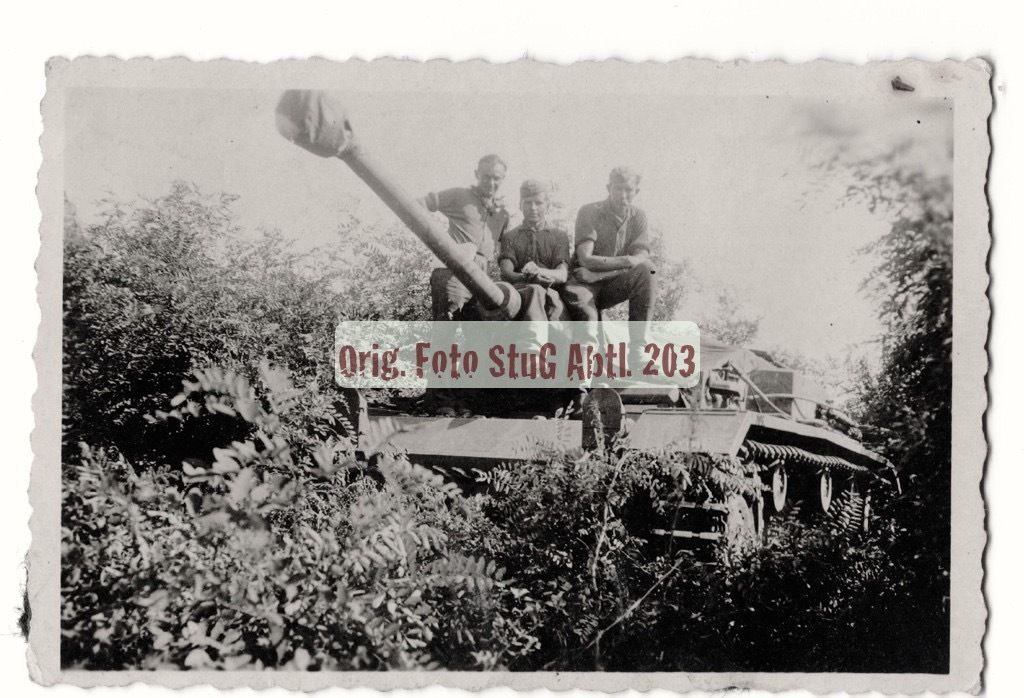 Foto Panzer StuG Sturmgeschütz-Abteilung 203 Lan