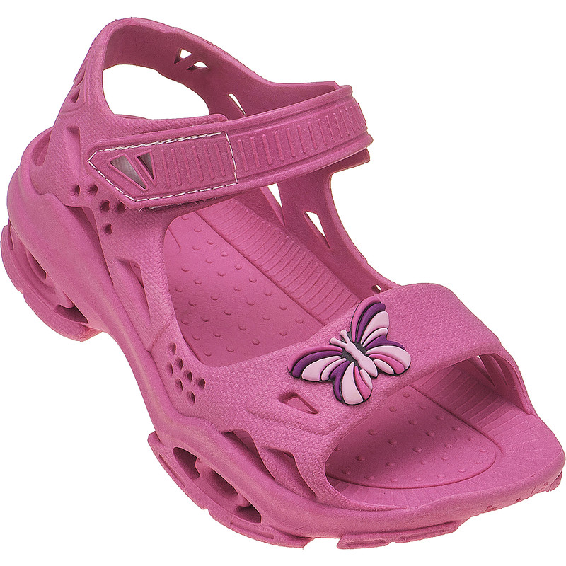 Sandália Papete com Velcro Decorada Borboleta miniatura 5