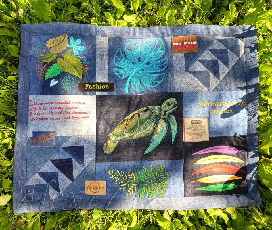 джинс коврик тропикано