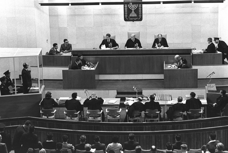 Vista de la sala principal durante el juicio