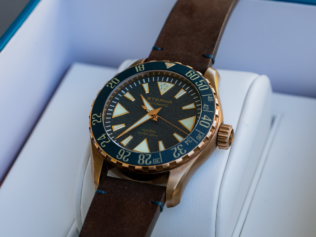 Eterna Kontiki Bronze Blue Limited Edition Prodam Chronomag forum