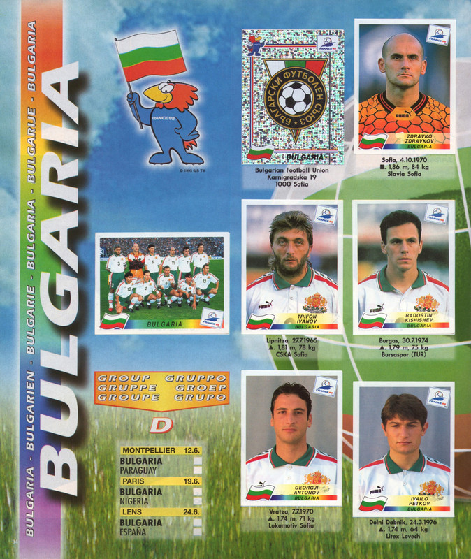 FIFA World Cup 1998 France (Panini) 36