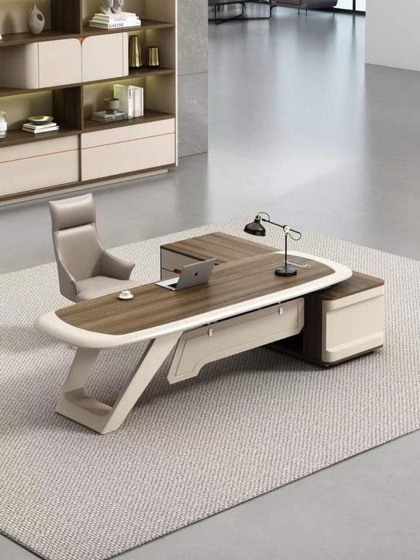 Spacious office layout with multiple desks